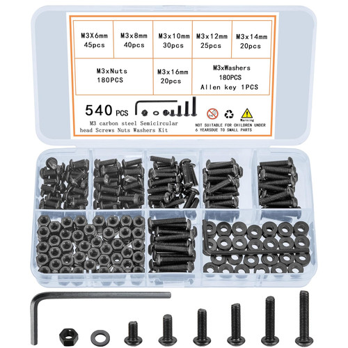 540 pcs screw - screw, assortment